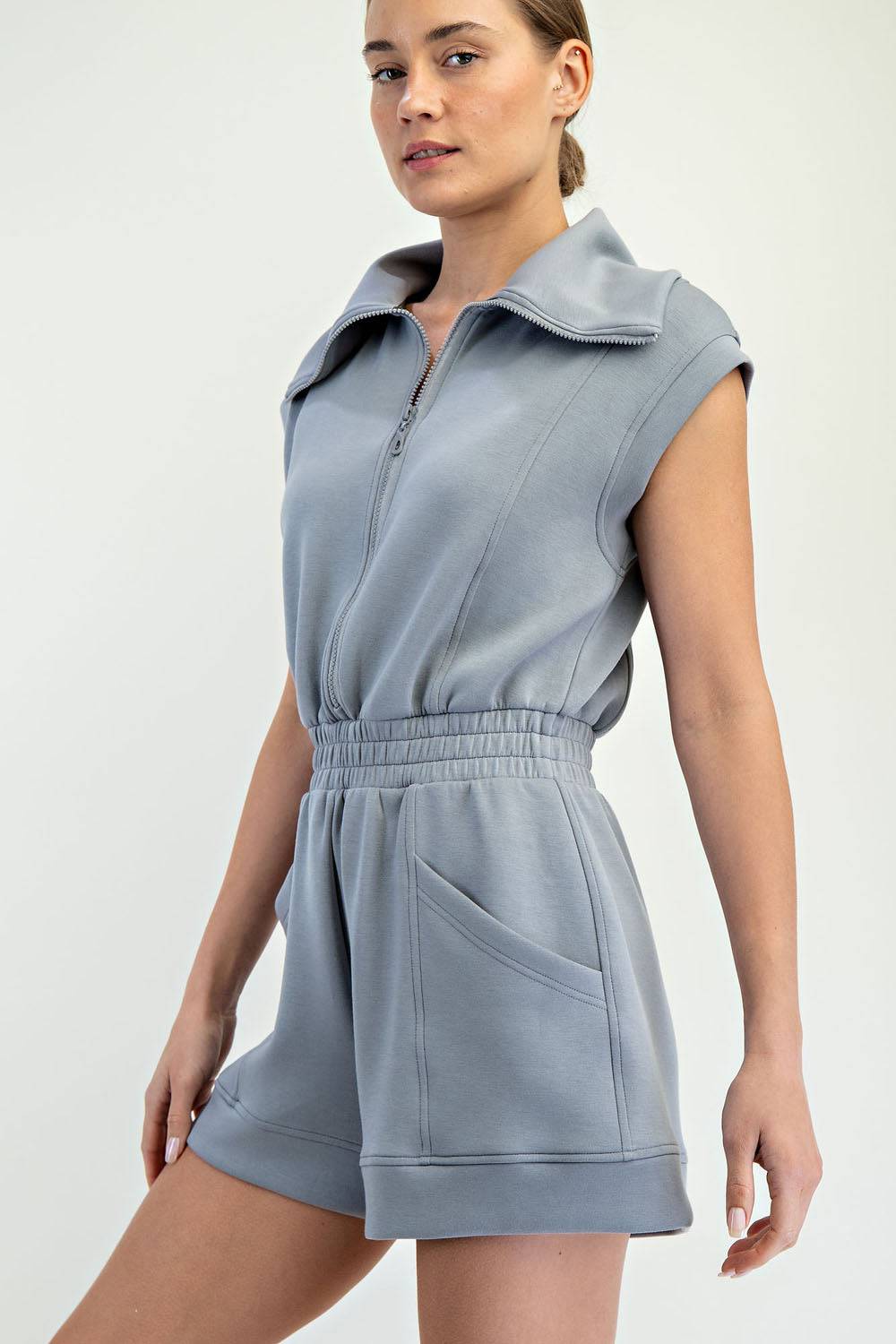 Modal Scuba Romper - Hype Up