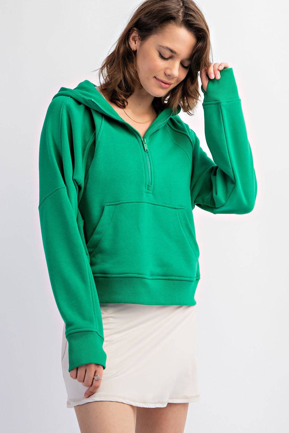 Quarter Zip Hoodie Jacket - Hype Up