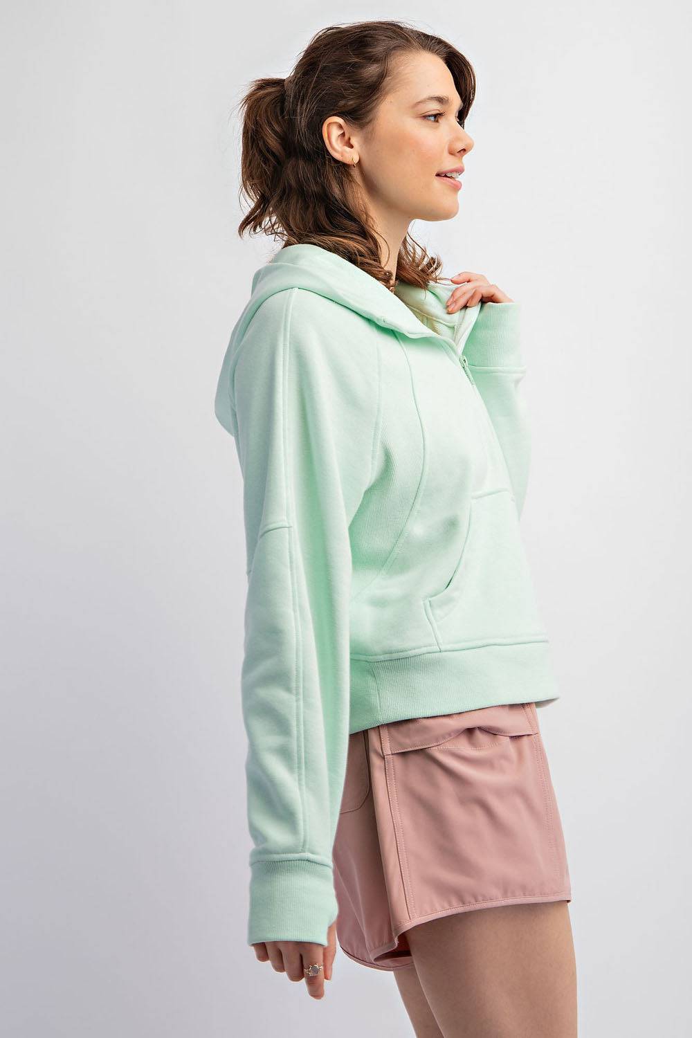 Quarter Zip Hoodie Jacket - Hype Up