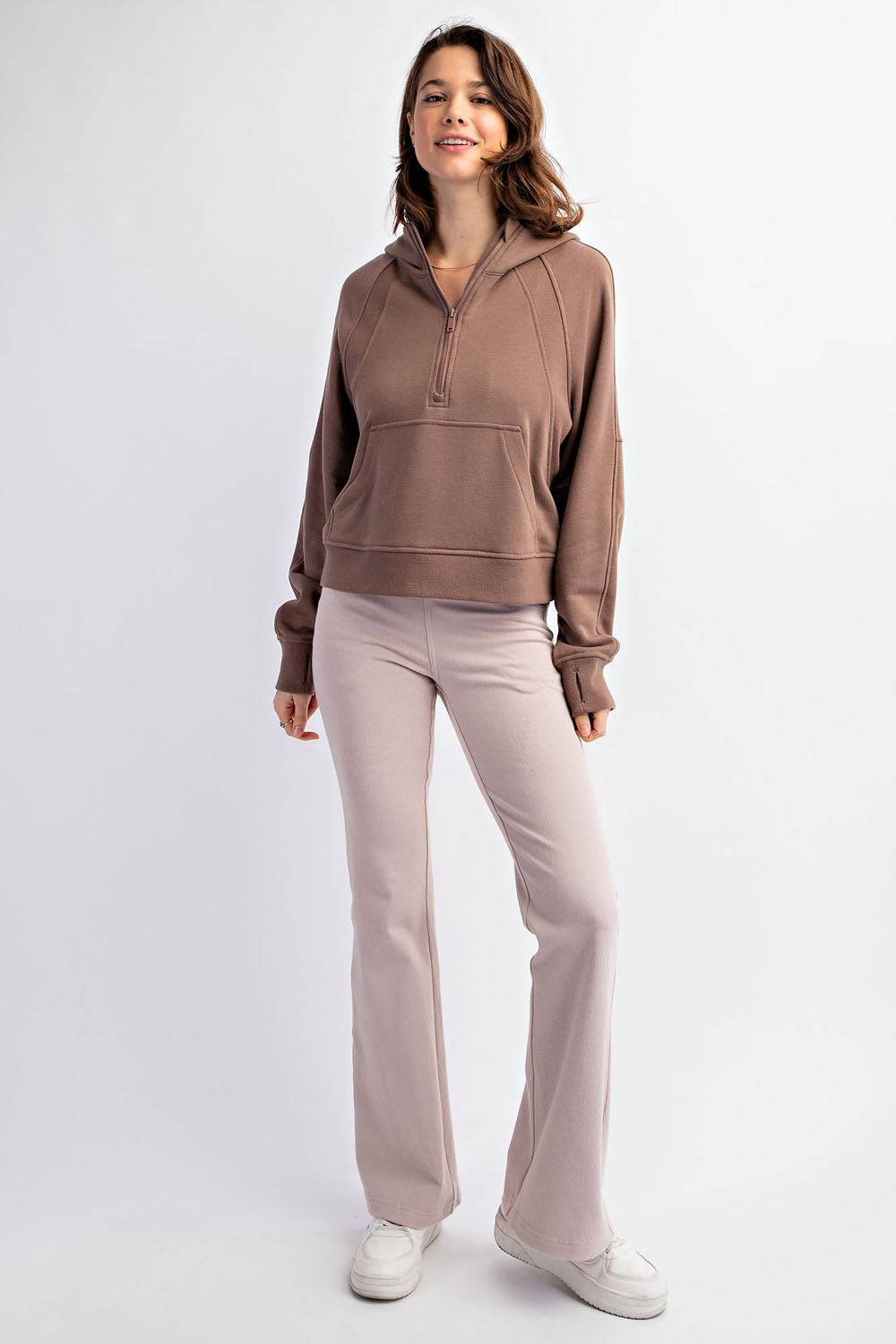 Quarter Zip Hoodie Jacket - Hype Up