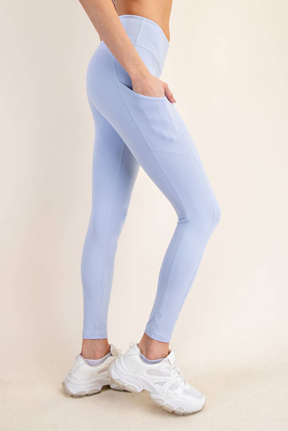 Basic Leggings With Pocket - Hype Up