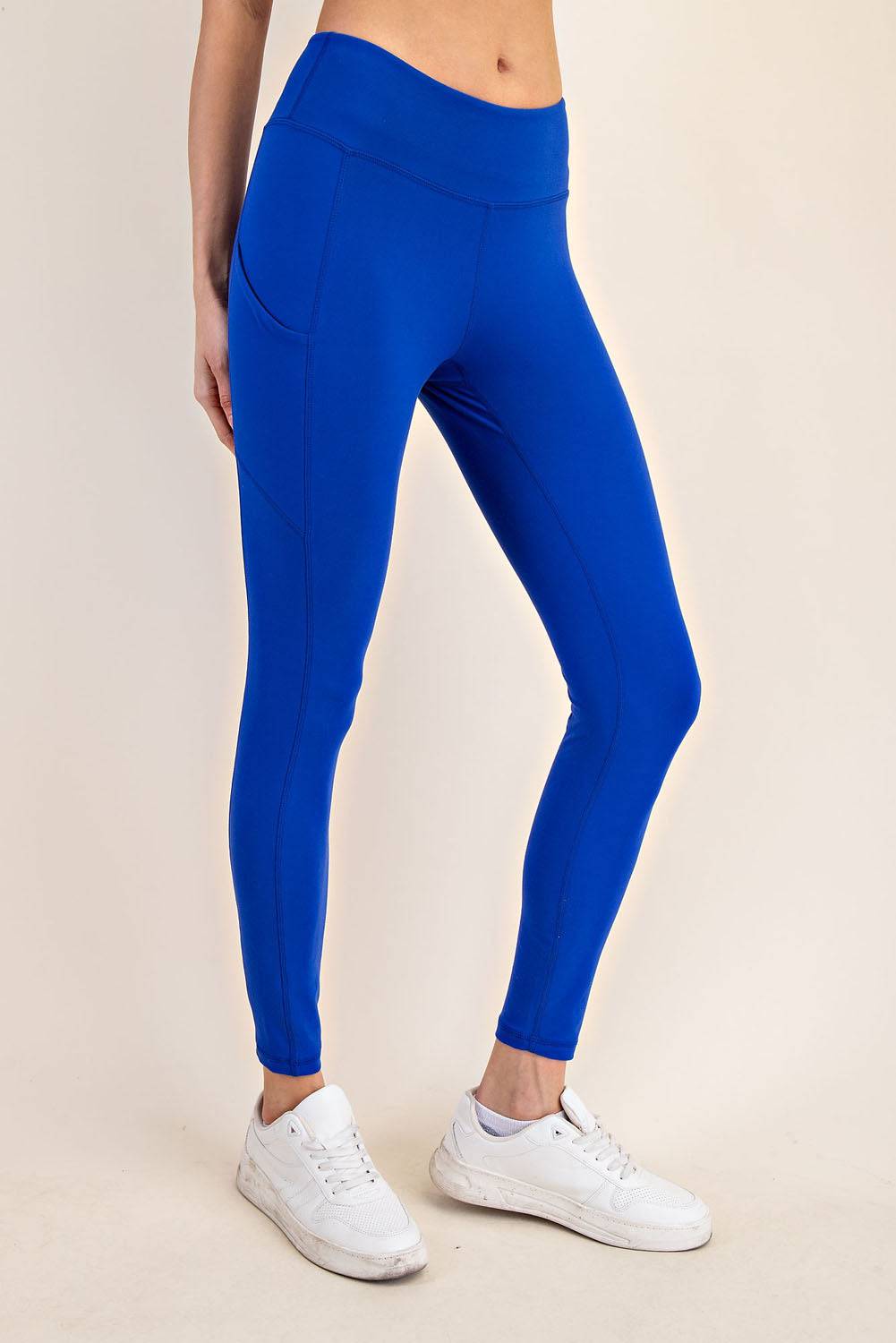 Basic Leggings With Pocket - Hype Up