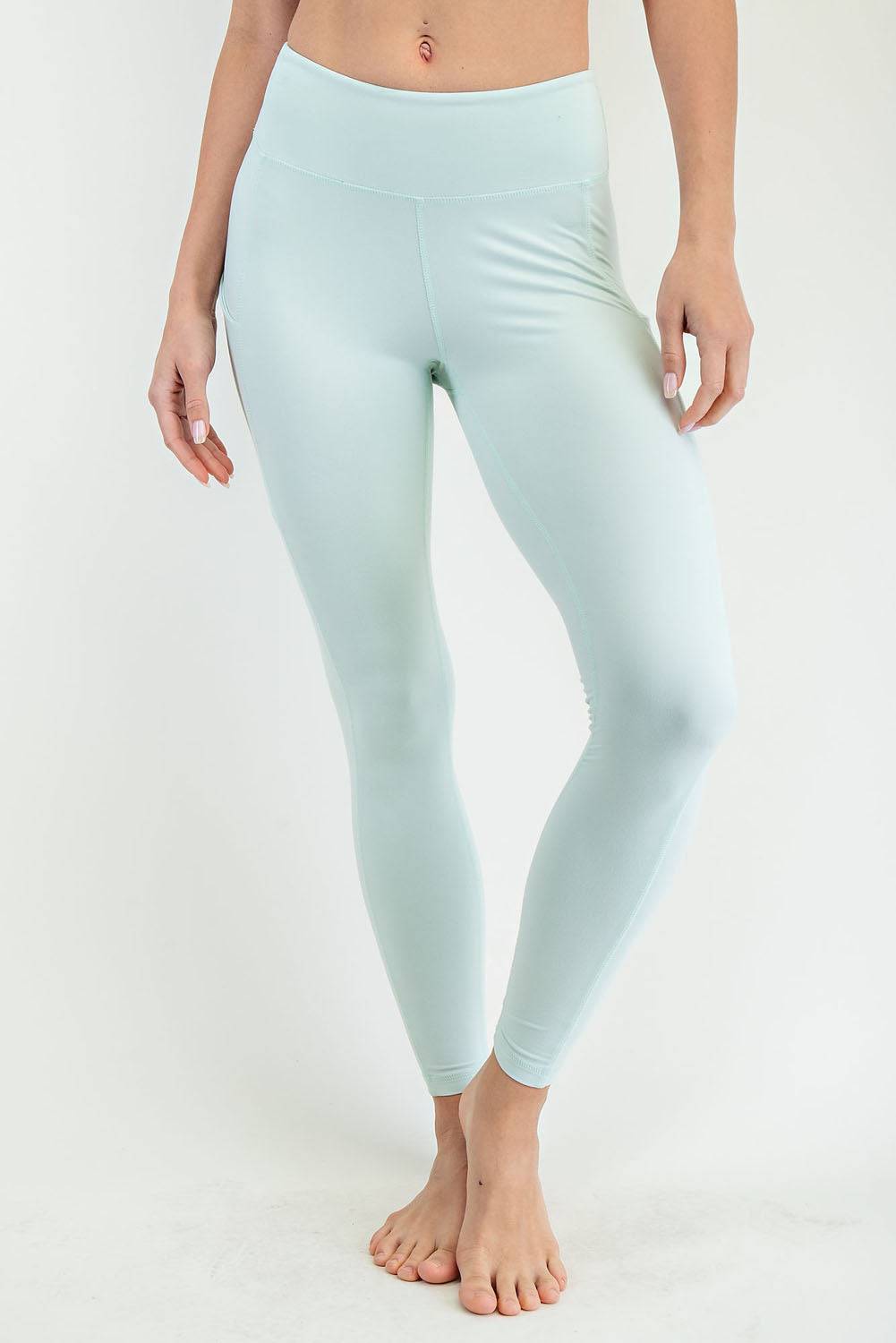 Basic Leggings With Pocket - Hype Up