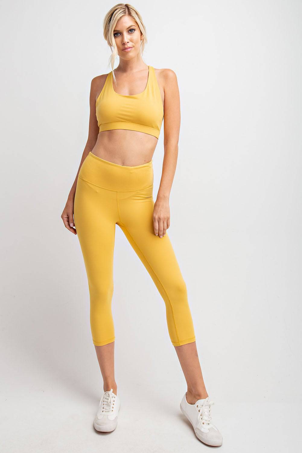 Capri Yoga Leggings - Hype Up