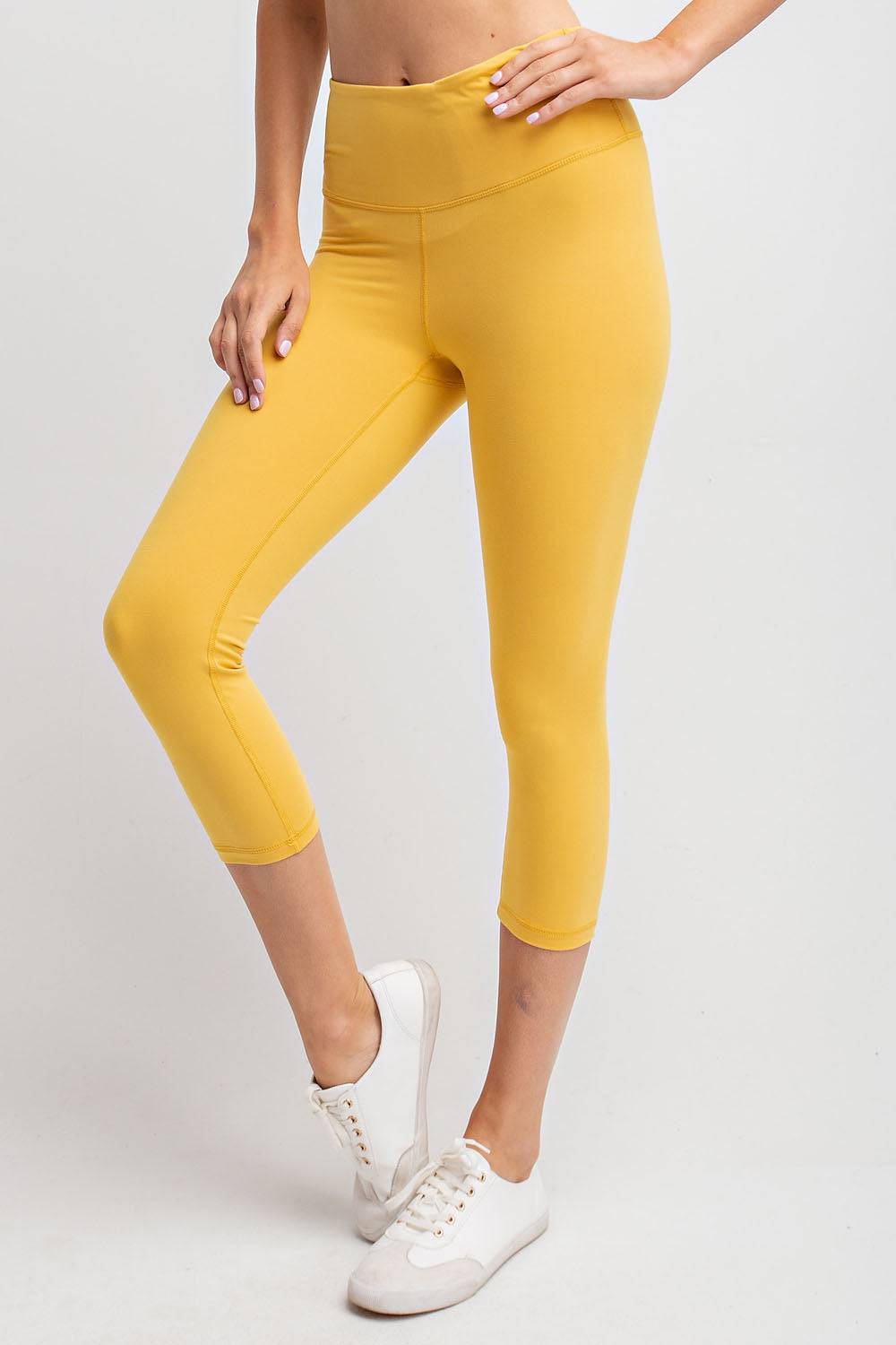 Capri Yoga Leggings - Hype Up