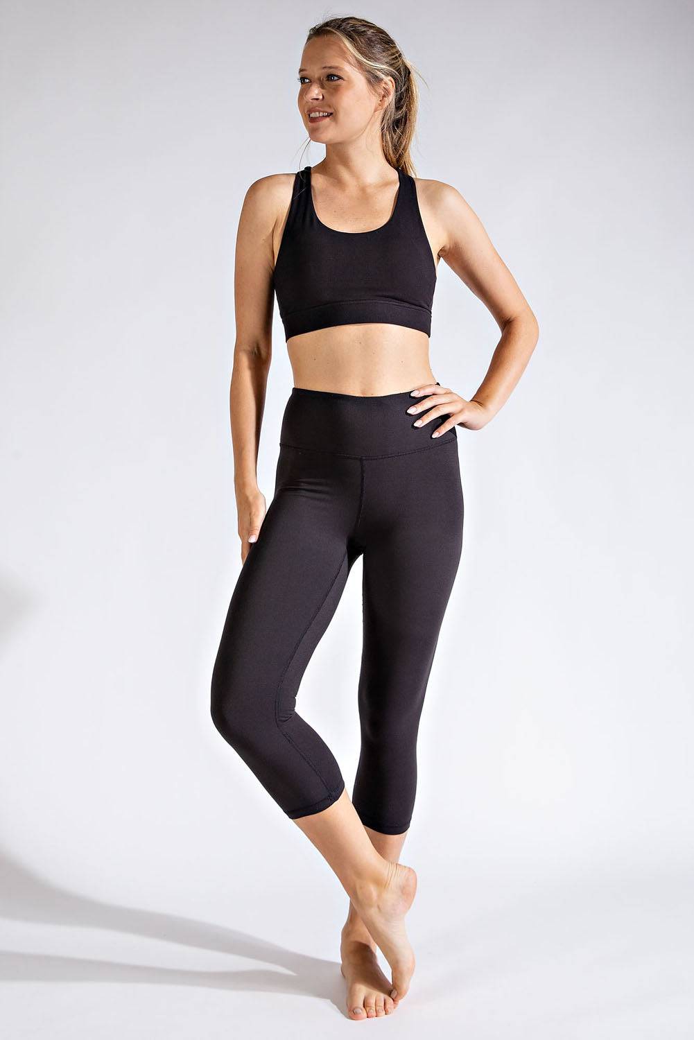 Capri Yoga Leggings - Hype Up