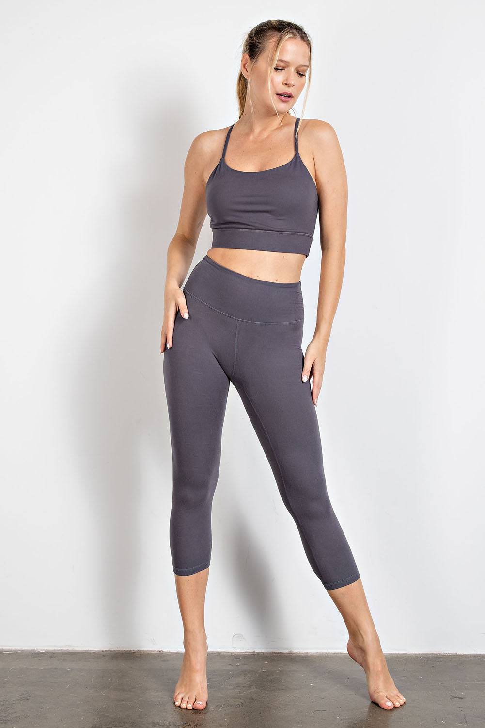 Capri Yoga Leggings - Hype Up