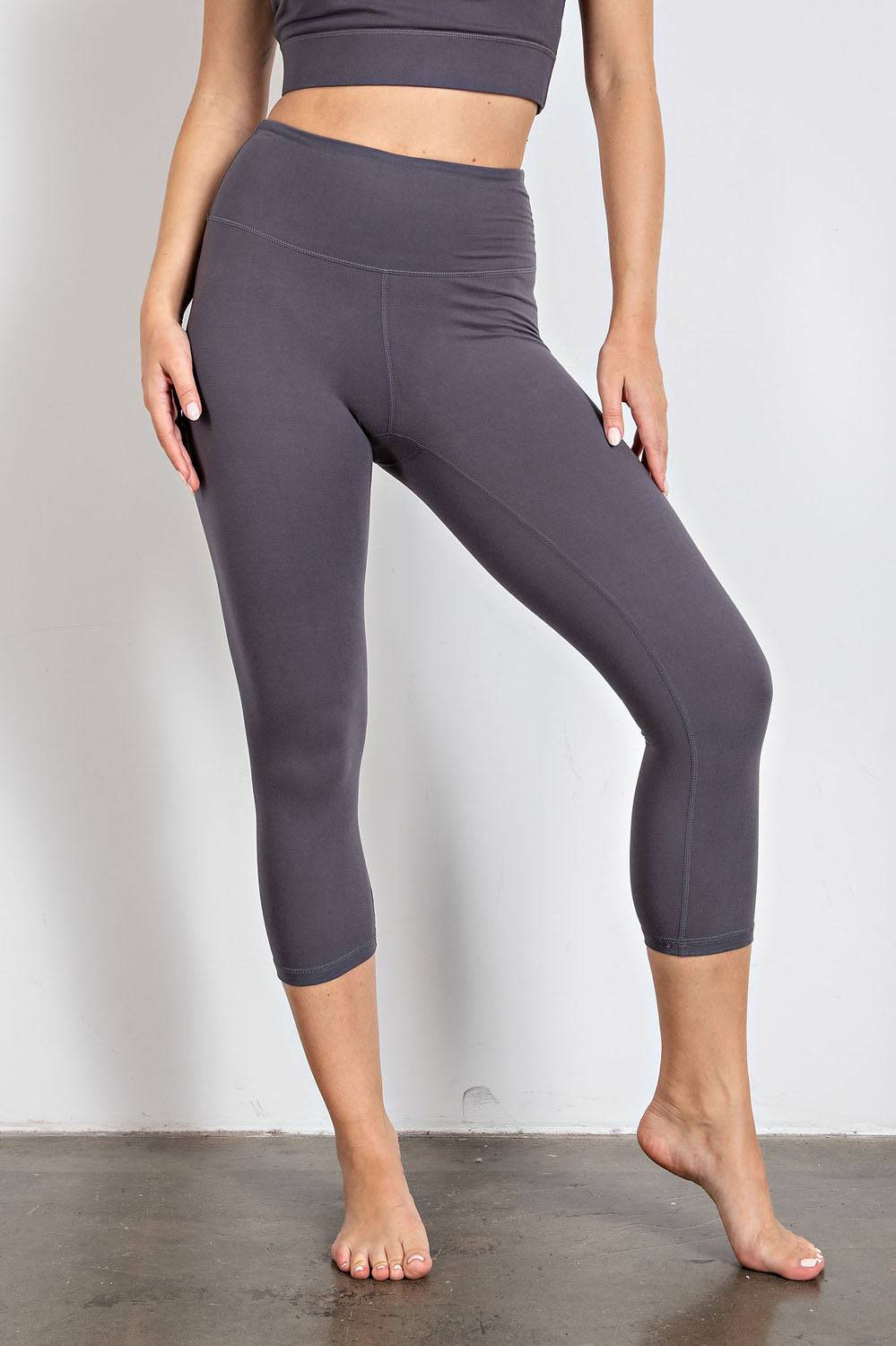 Capri Yoga Leggings - Hype Up