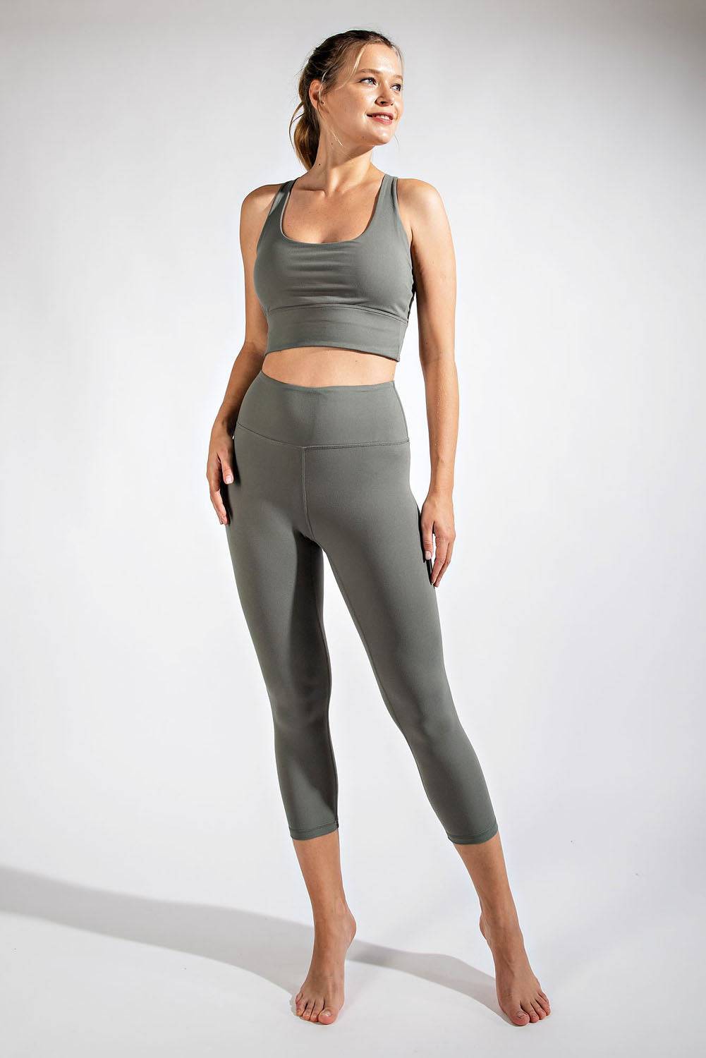 Capri Yoga Leggings - Hype Up