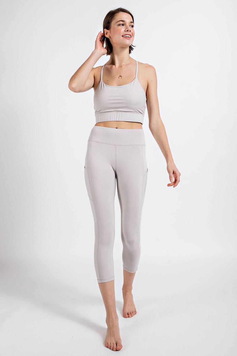 Capri Yoga Leggings With Pocket - Hype Up
