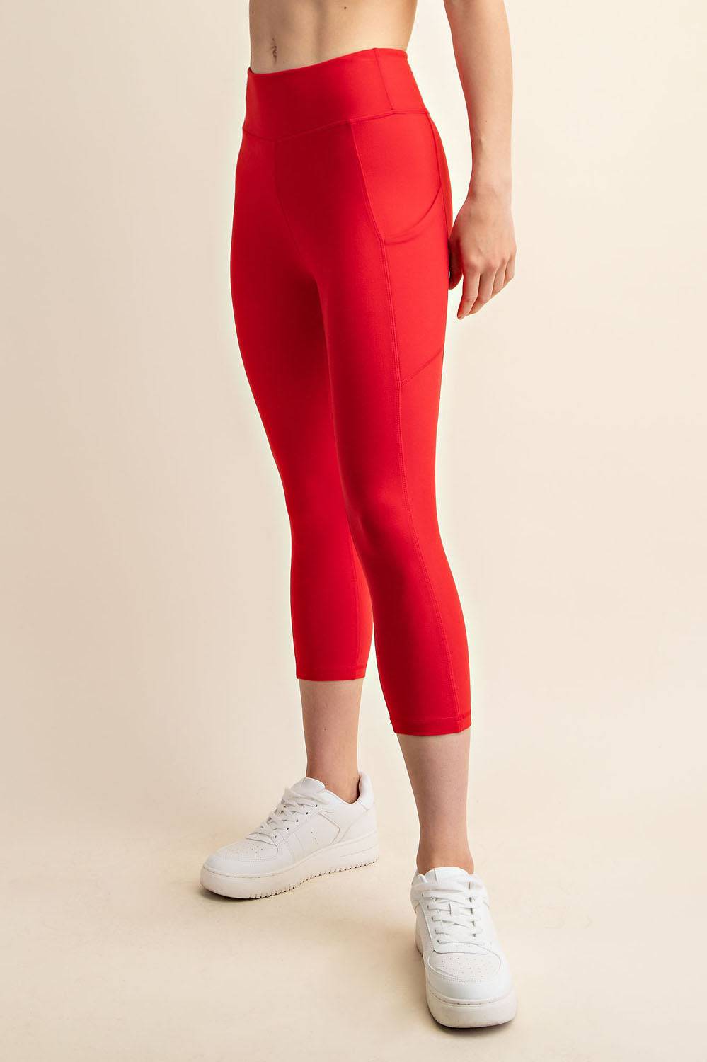 Capri Yoga Leggings With Pocket - Hype Up