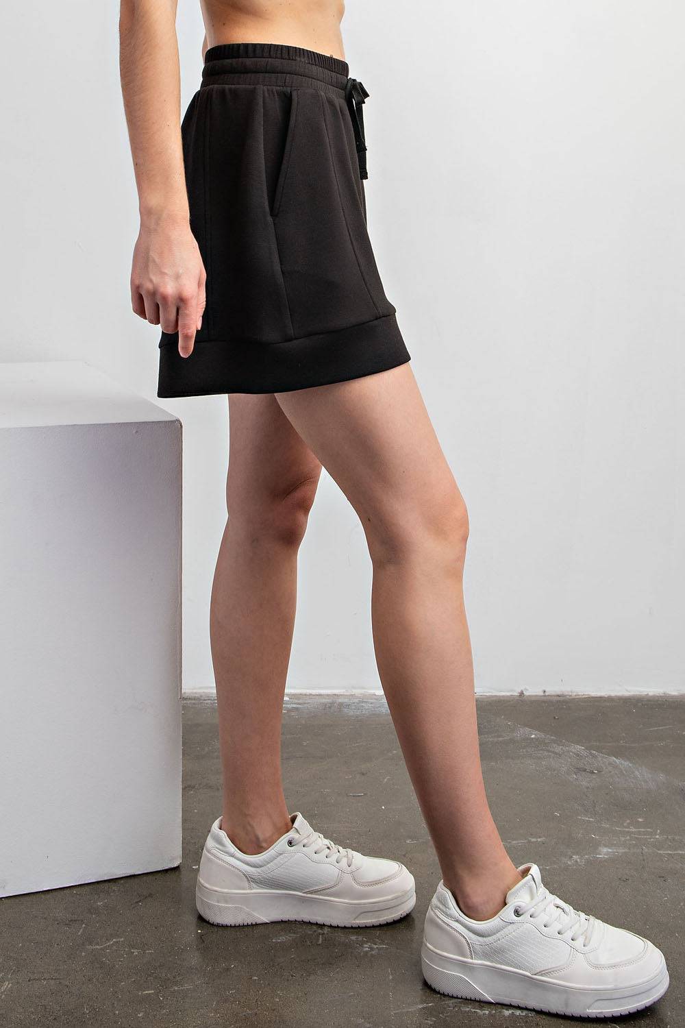Modal Scuba Pleat Casual Short - Hype Up
