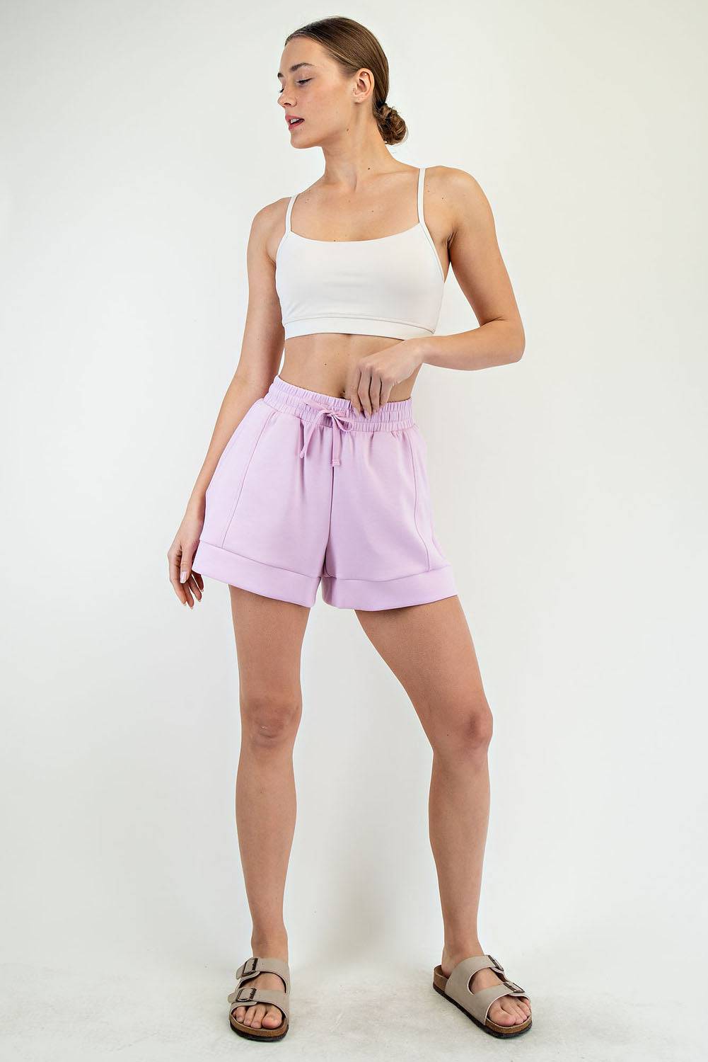 Modal Scuba Pleat Casual Short - Hype Up