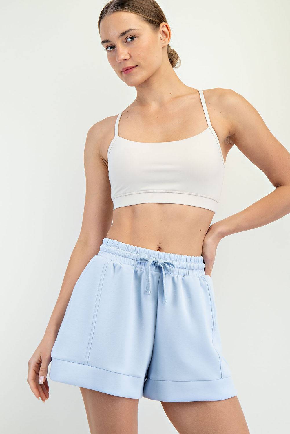 Modal Scuba Pleat Casual Short - Hype Up