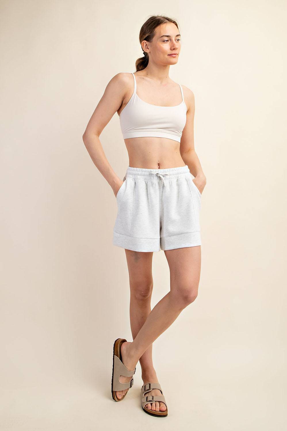 Modal Scuba Pleat Casual Short - Hype Up