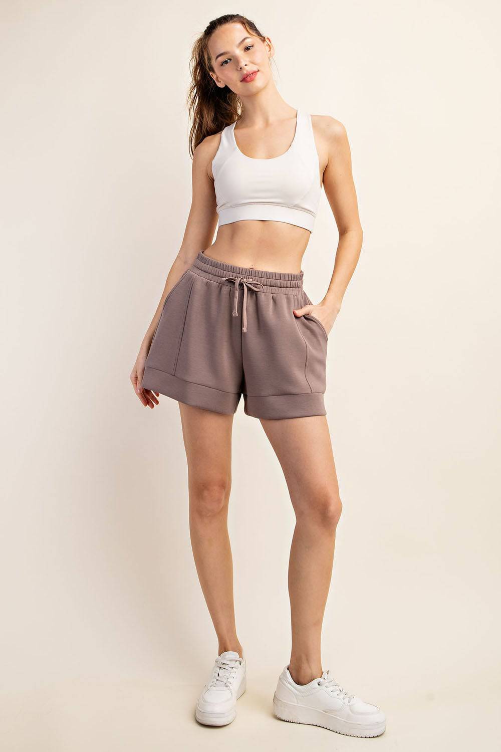 Modal Scuba Pleat Casual Short - Hype Up