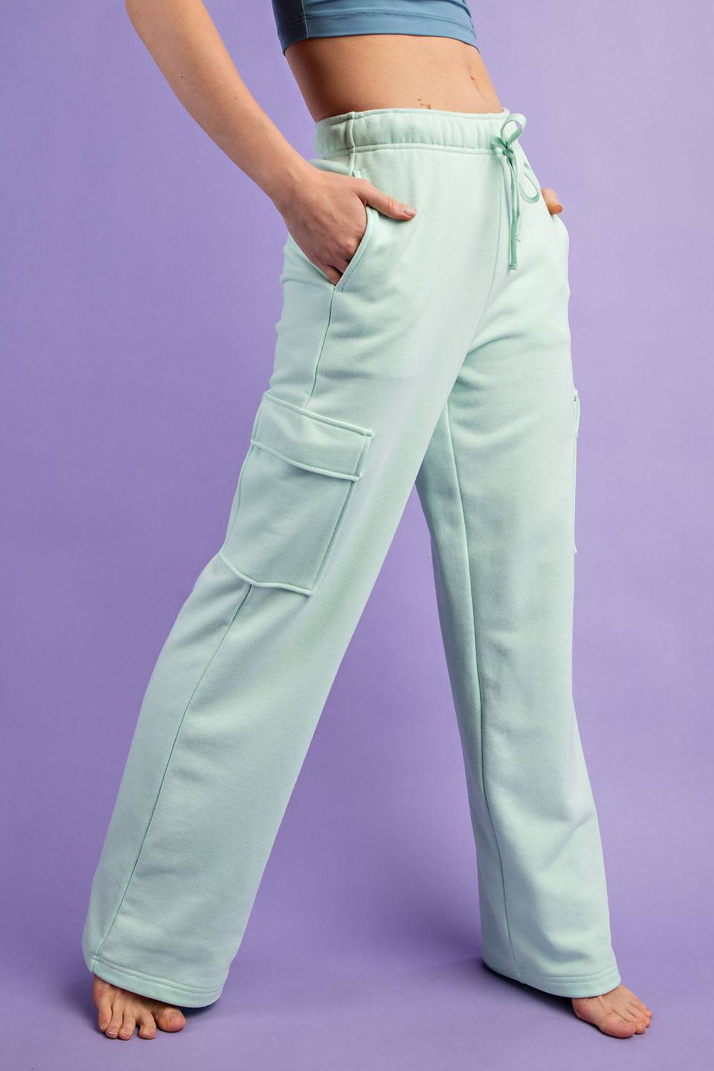 Straight Cargo Sweatpant - Hype Up