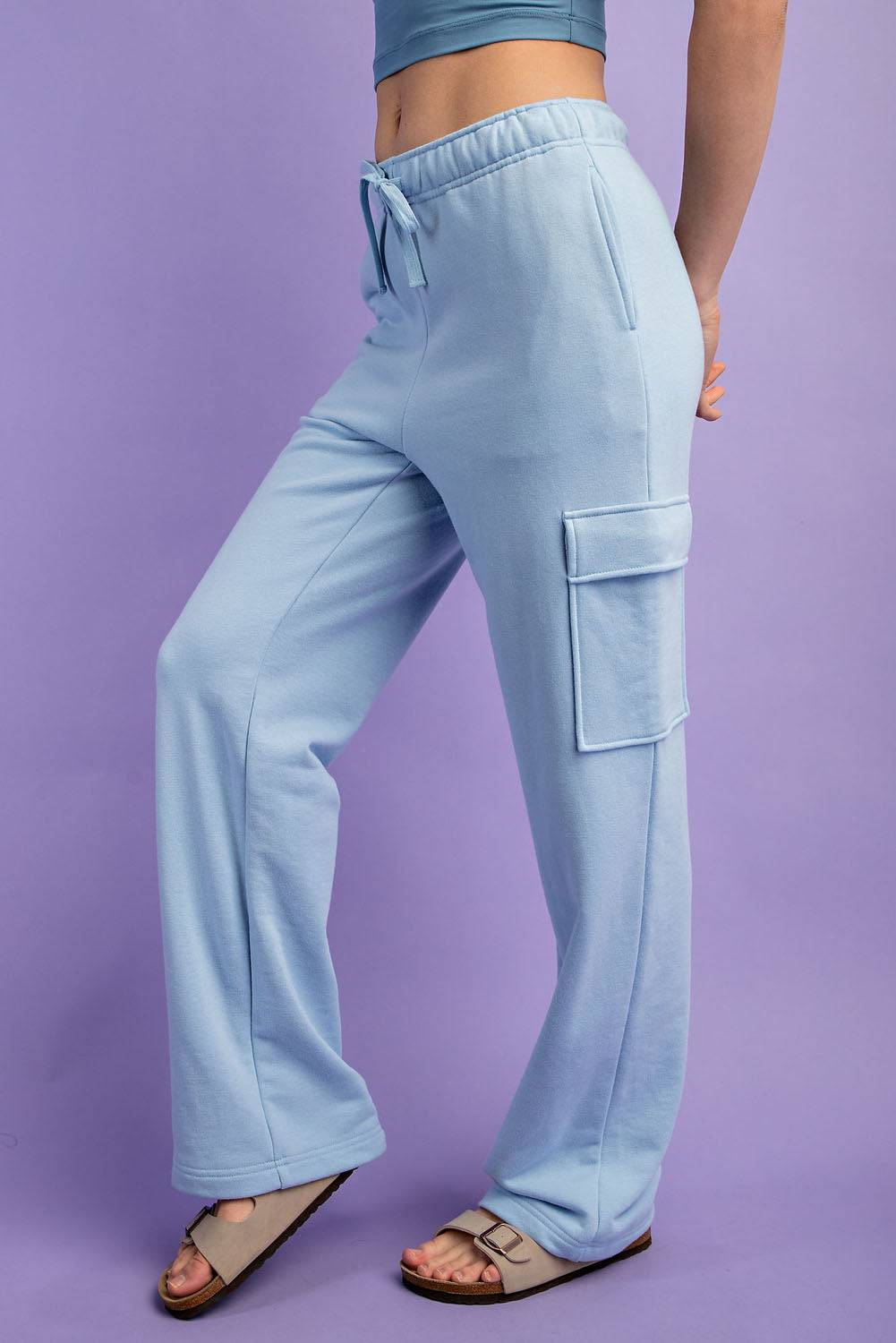 Straight Cargo Sweatpant - Hype Up