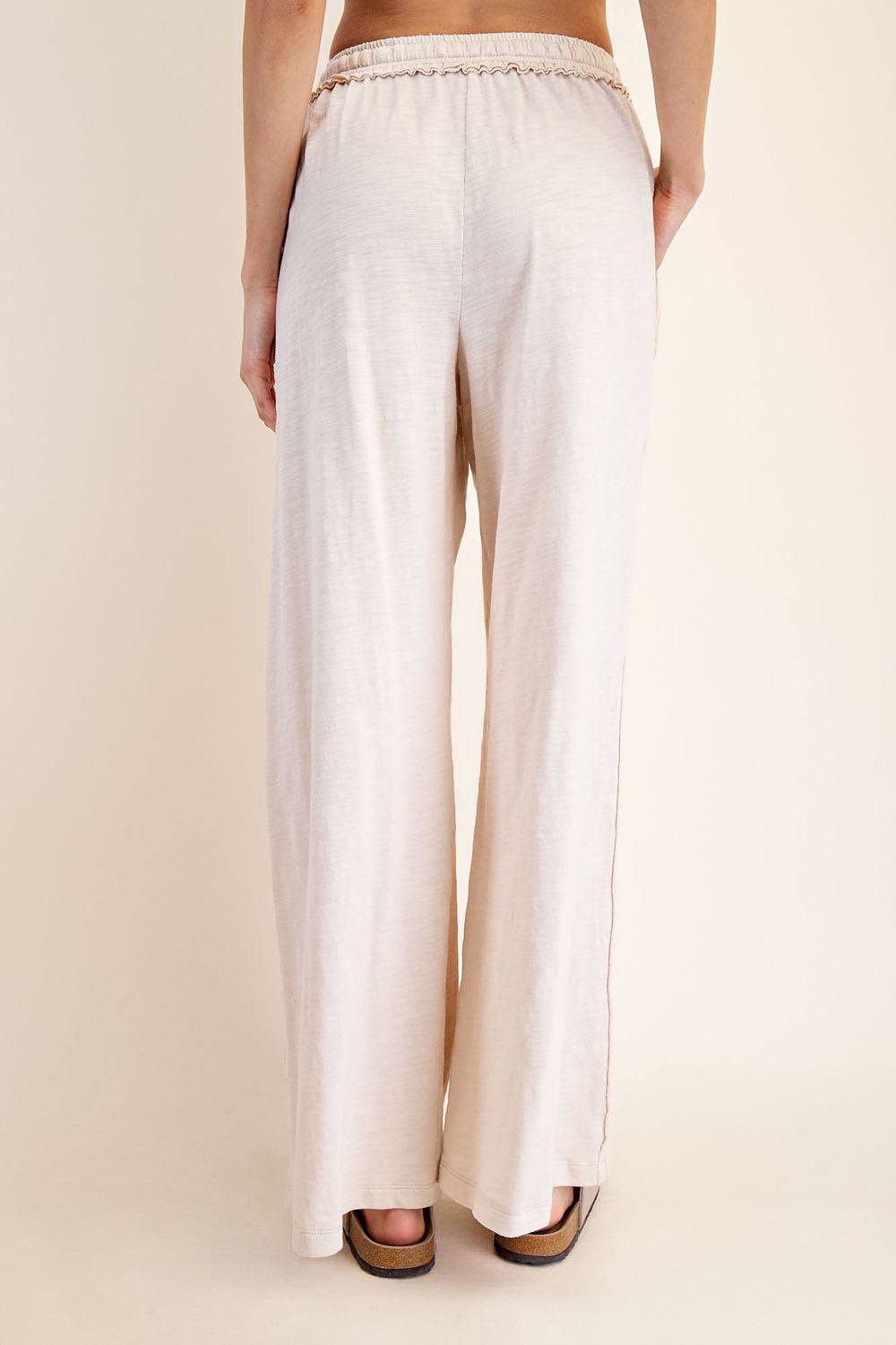 Cotton Slub Wide Pant - Hype Up