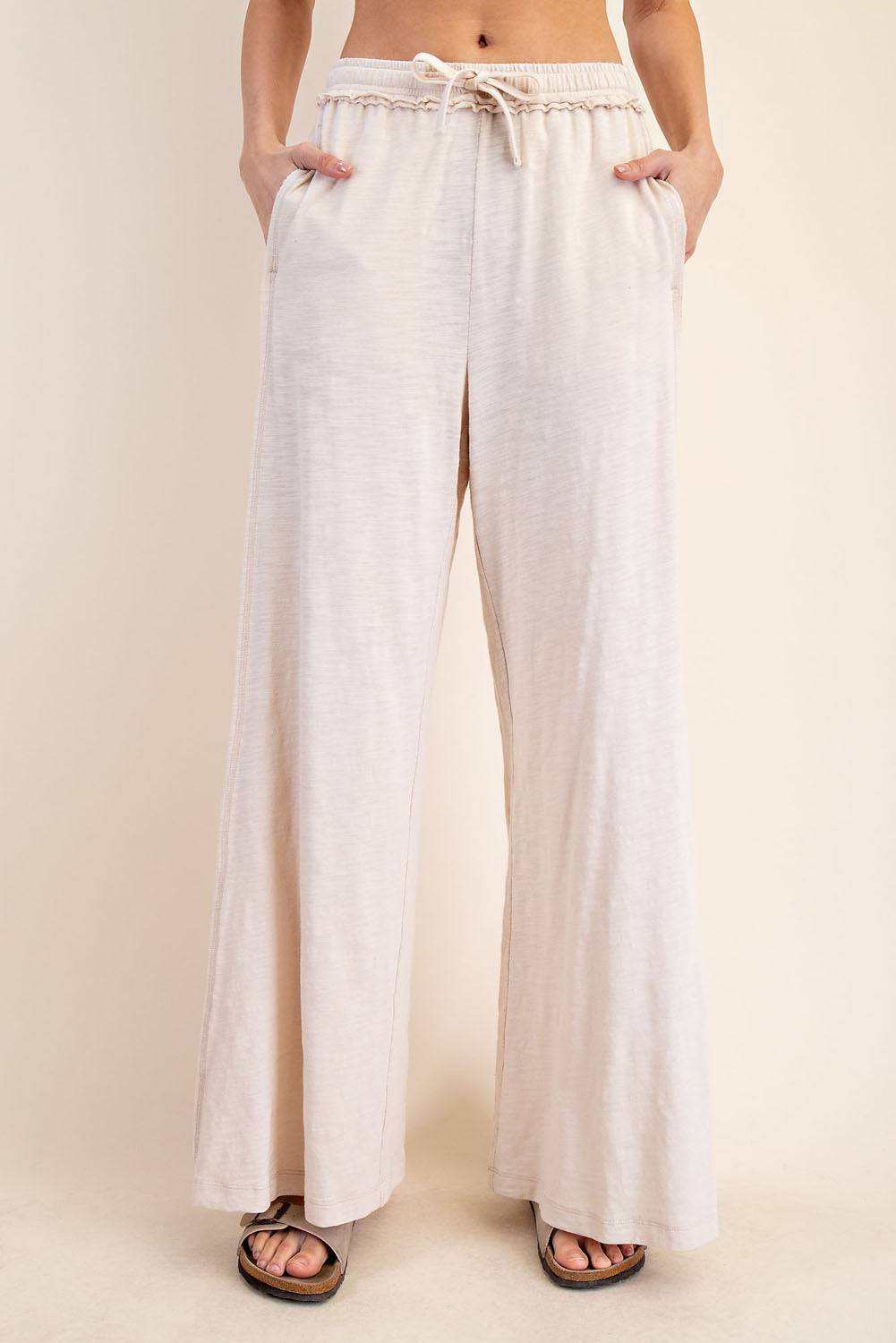 Cotton Slub Wide Pant - Hype Up
