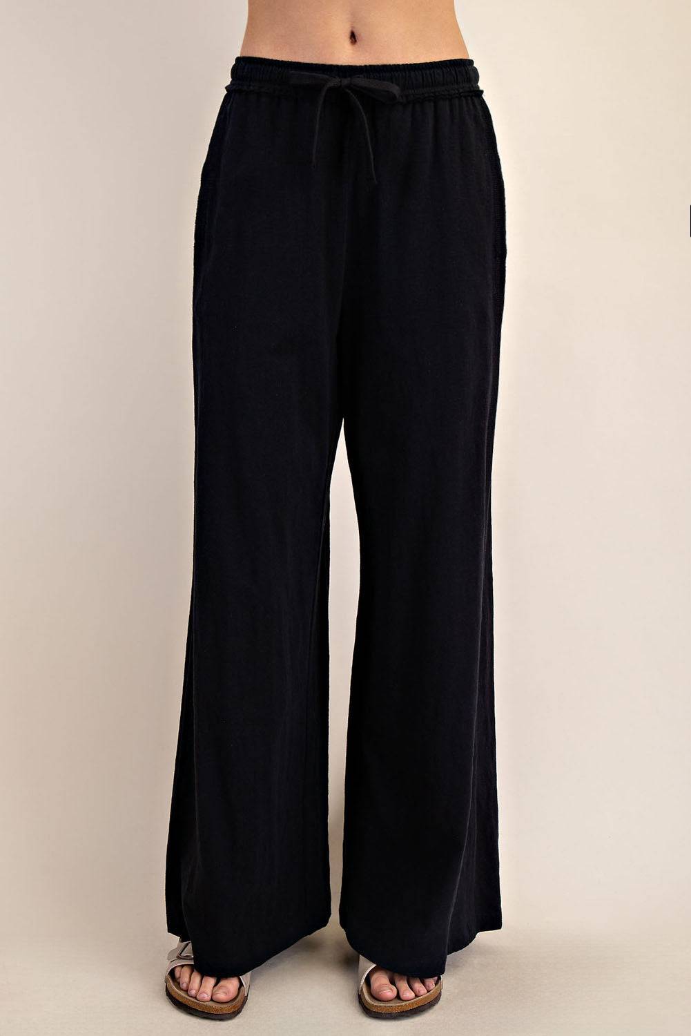 Cotton Slub Wide Pant - Hype Up