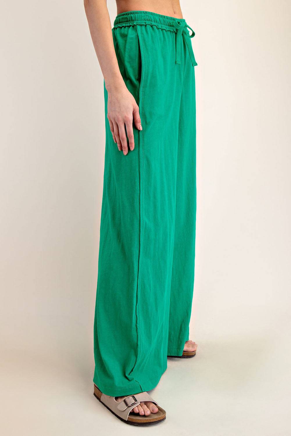 Cotton Slub Wide Pant - Hype Up