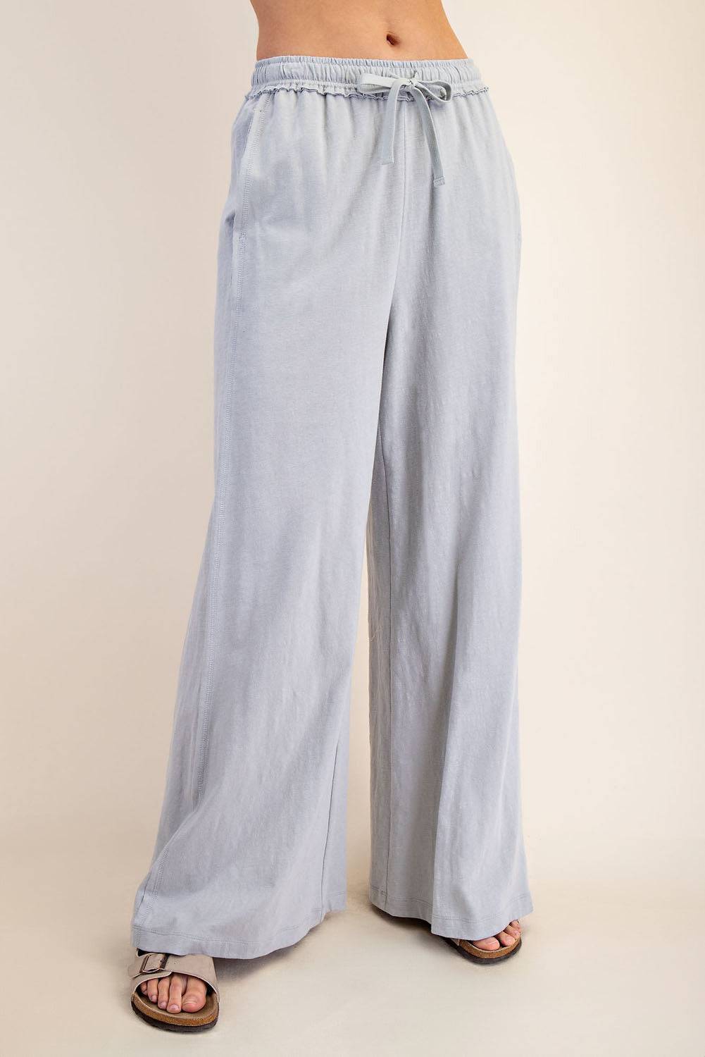 Cotton Slub Wide Pant - Hype Up