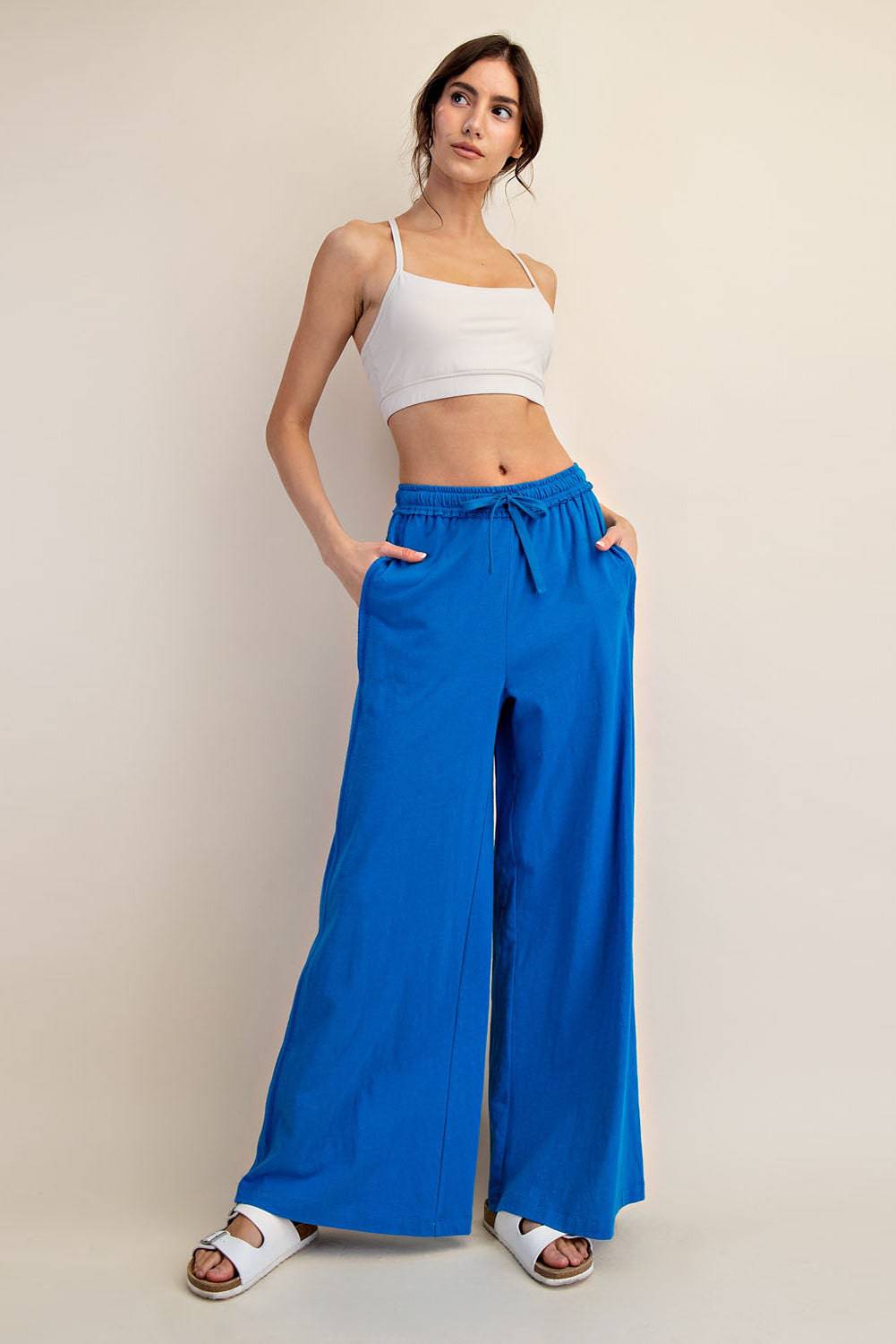 Cotton Slub Wide Pant - Hype Up