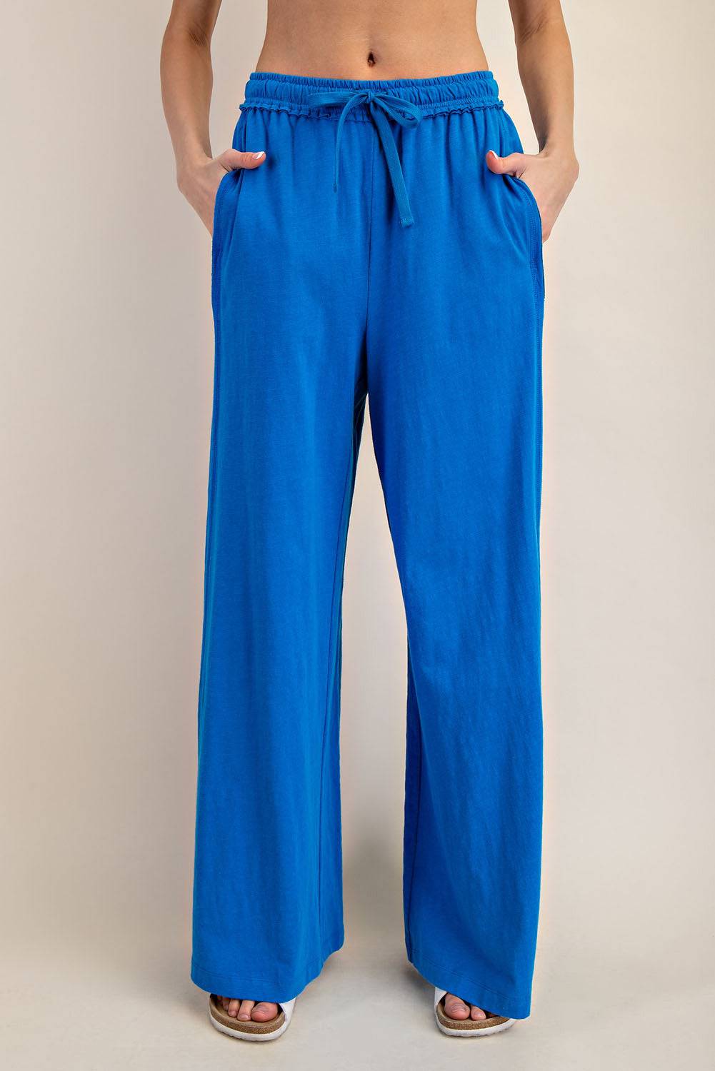 Cotton Slub Wide Pant - Hype Up