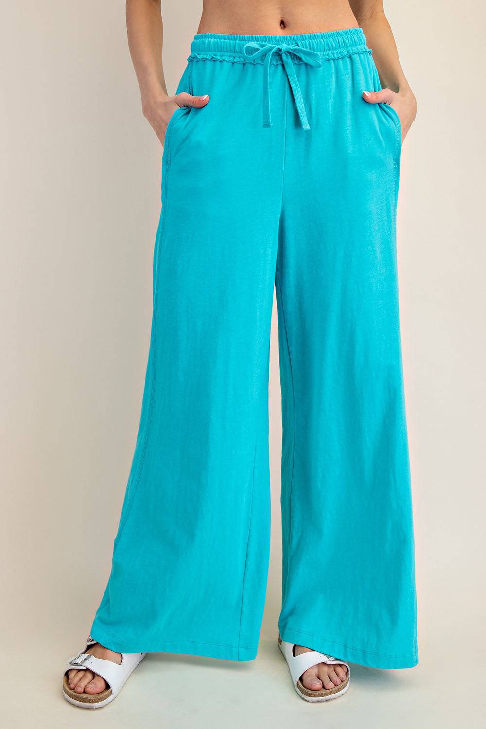 Cotton Slub Wide Pant - Hype Up