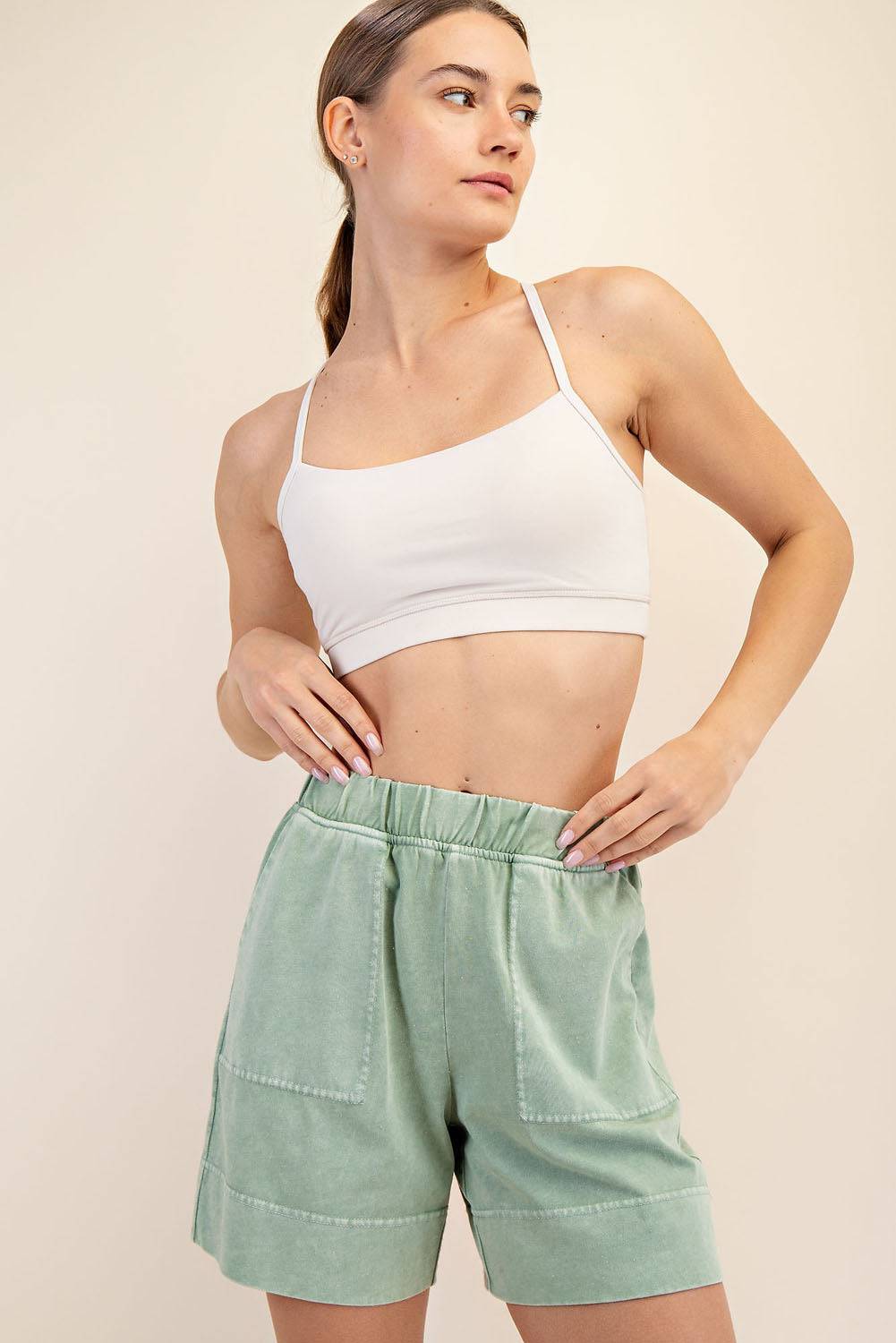 Cotton Poly Pocket Short - Hype Up