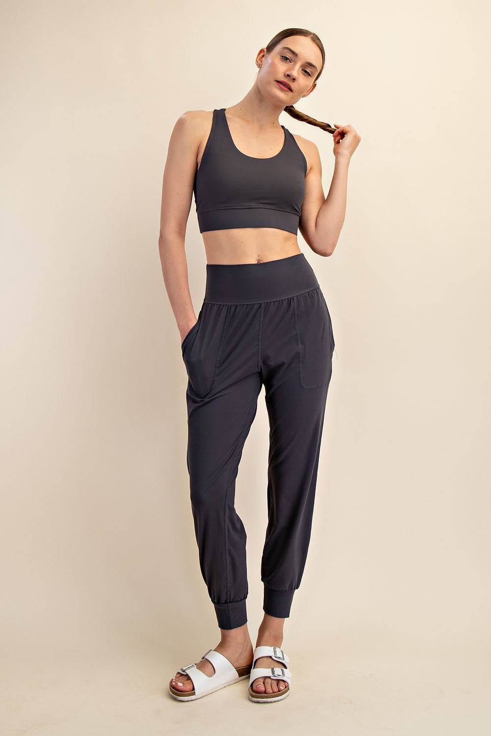 Basic Joggers With Pocket - Hype Up