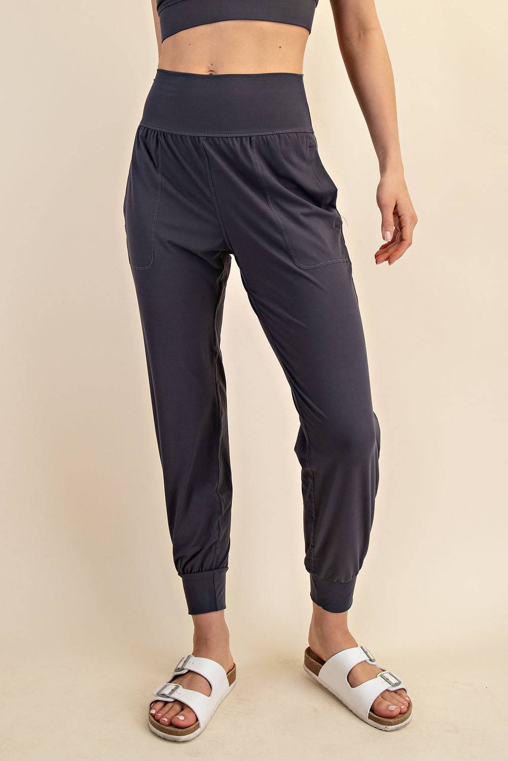 Basic Joggers With Pocket - Hype Up