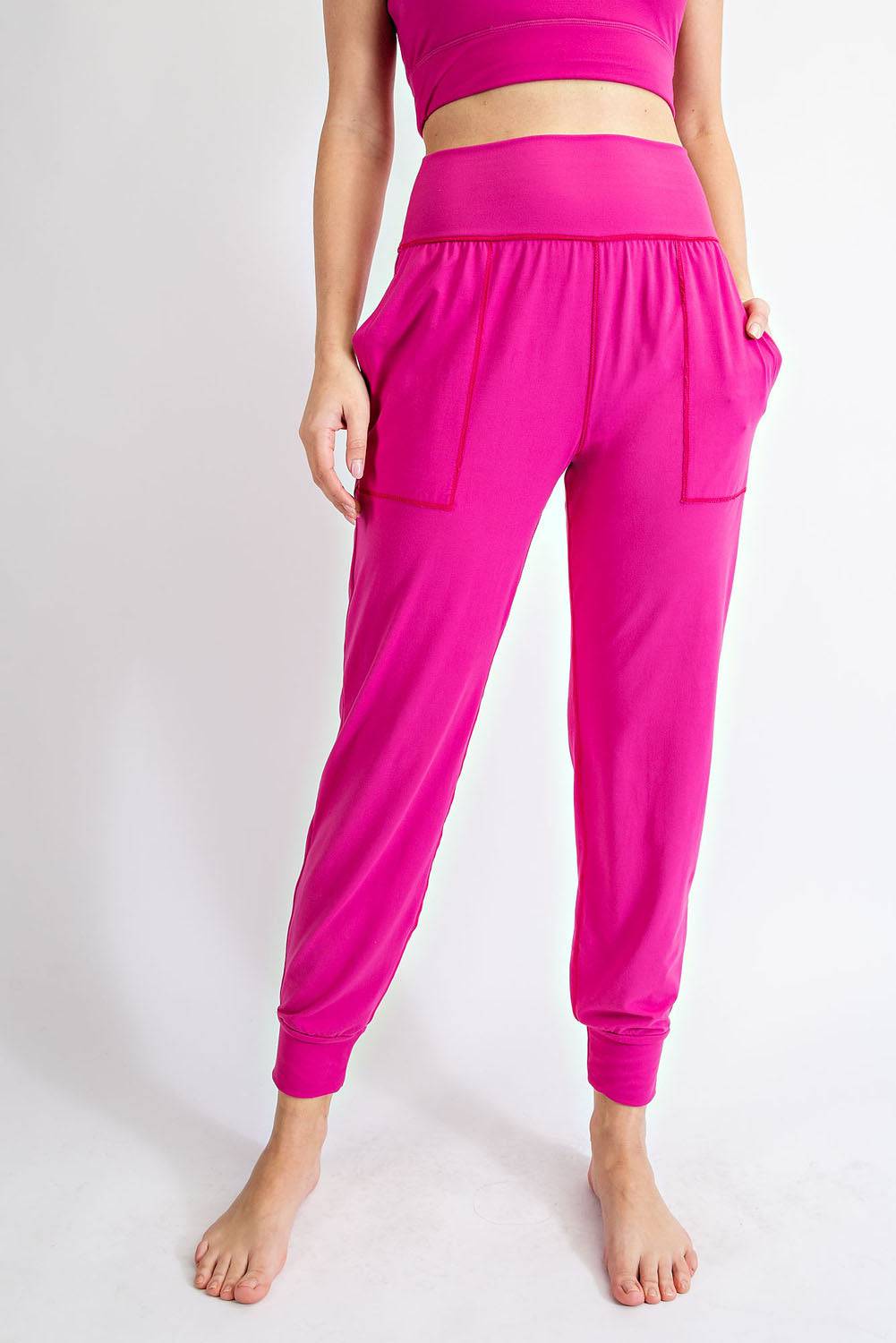 Basic Joggers With Pocket - Hype Up