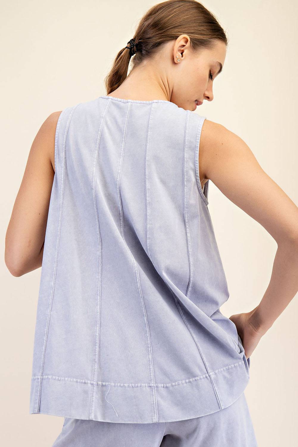 Cotton Poly Sleeveless Top - Hype Up