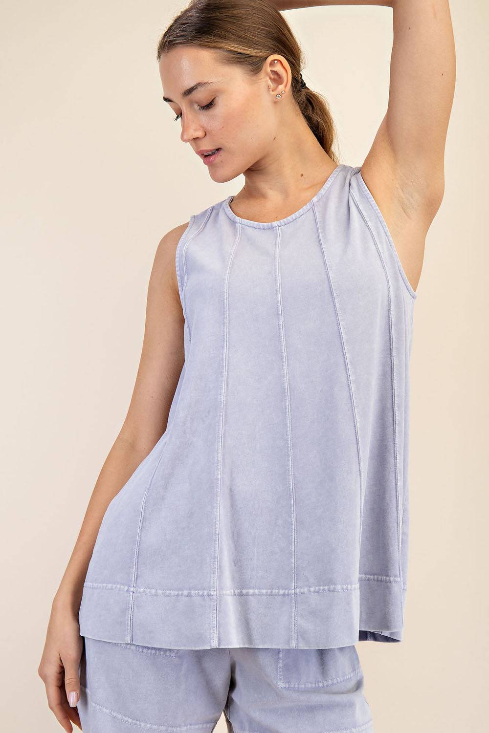 Cotton Poly Sleeveless Top - Hype Up