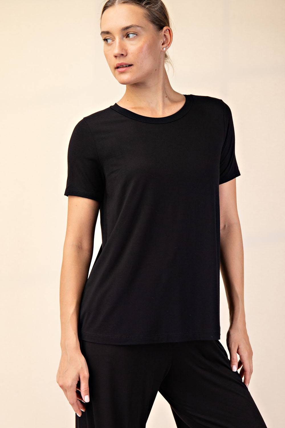 Viscose Modal Short Sleeve Top - Hype Up