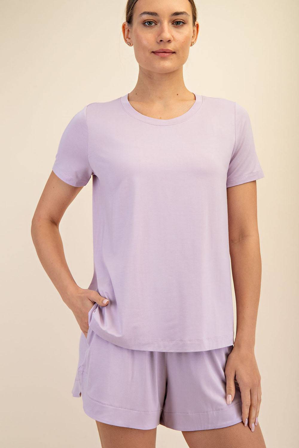 Viscose Modal Short Sleeve Top - Hype Up