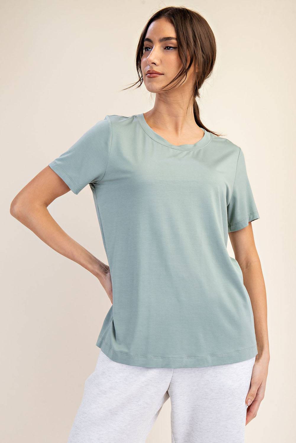 Viscose Modal Short Sleeve Top - Hype Up