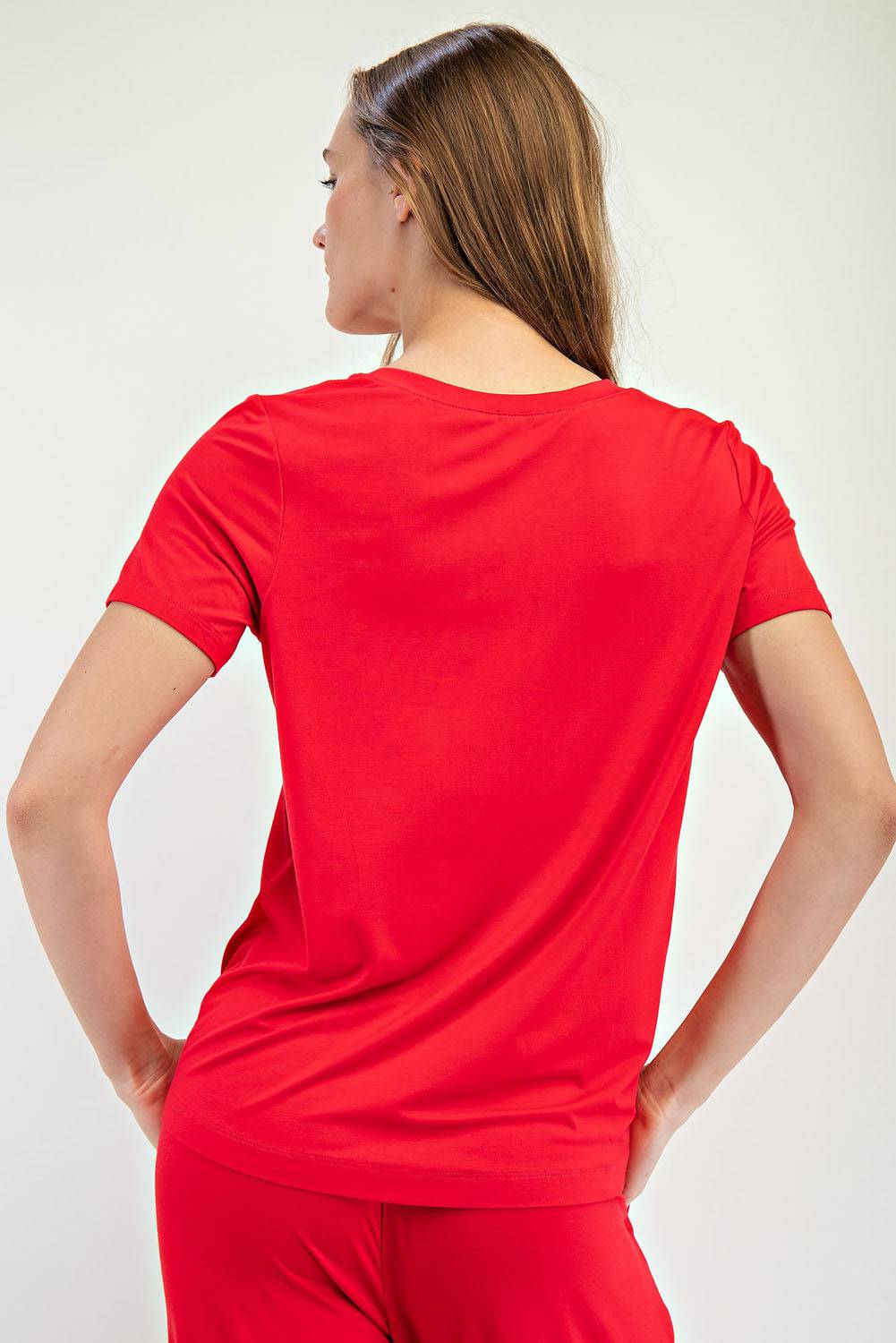 Viscose Modal Short Sleeve Top - Hype Up