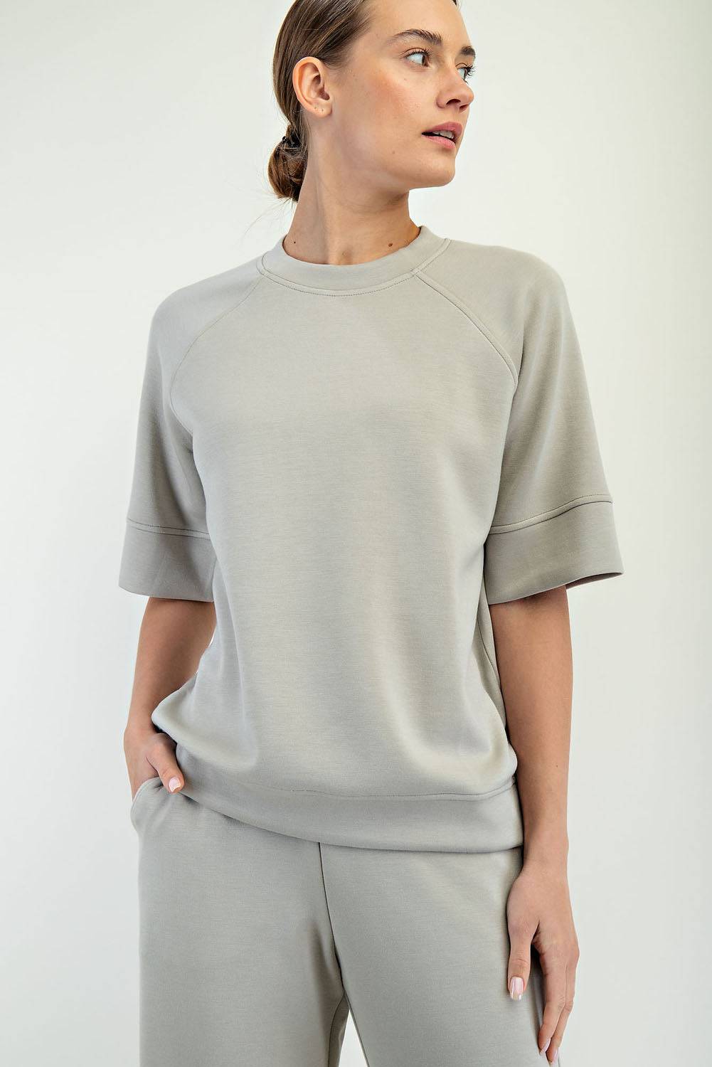 Modal Scuba Oversized Top - Hype Up