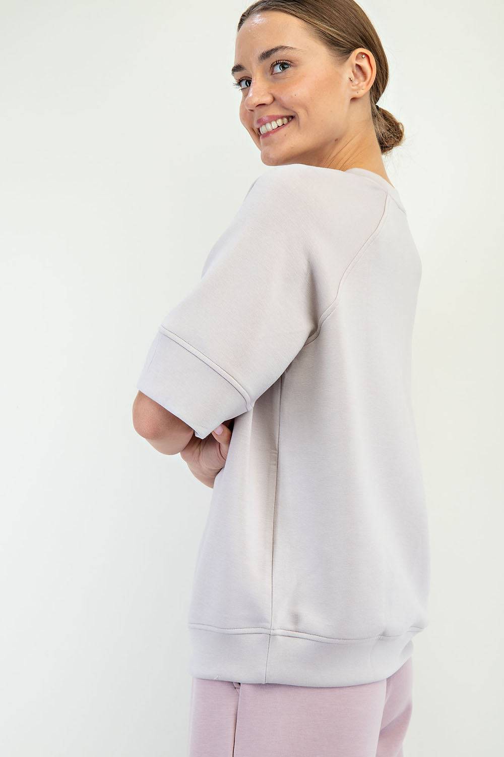 Modal Scuba Oversized Top - Hype Up