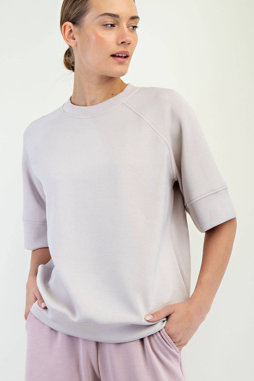 Modal Scuba Oversized Top - Hype Up