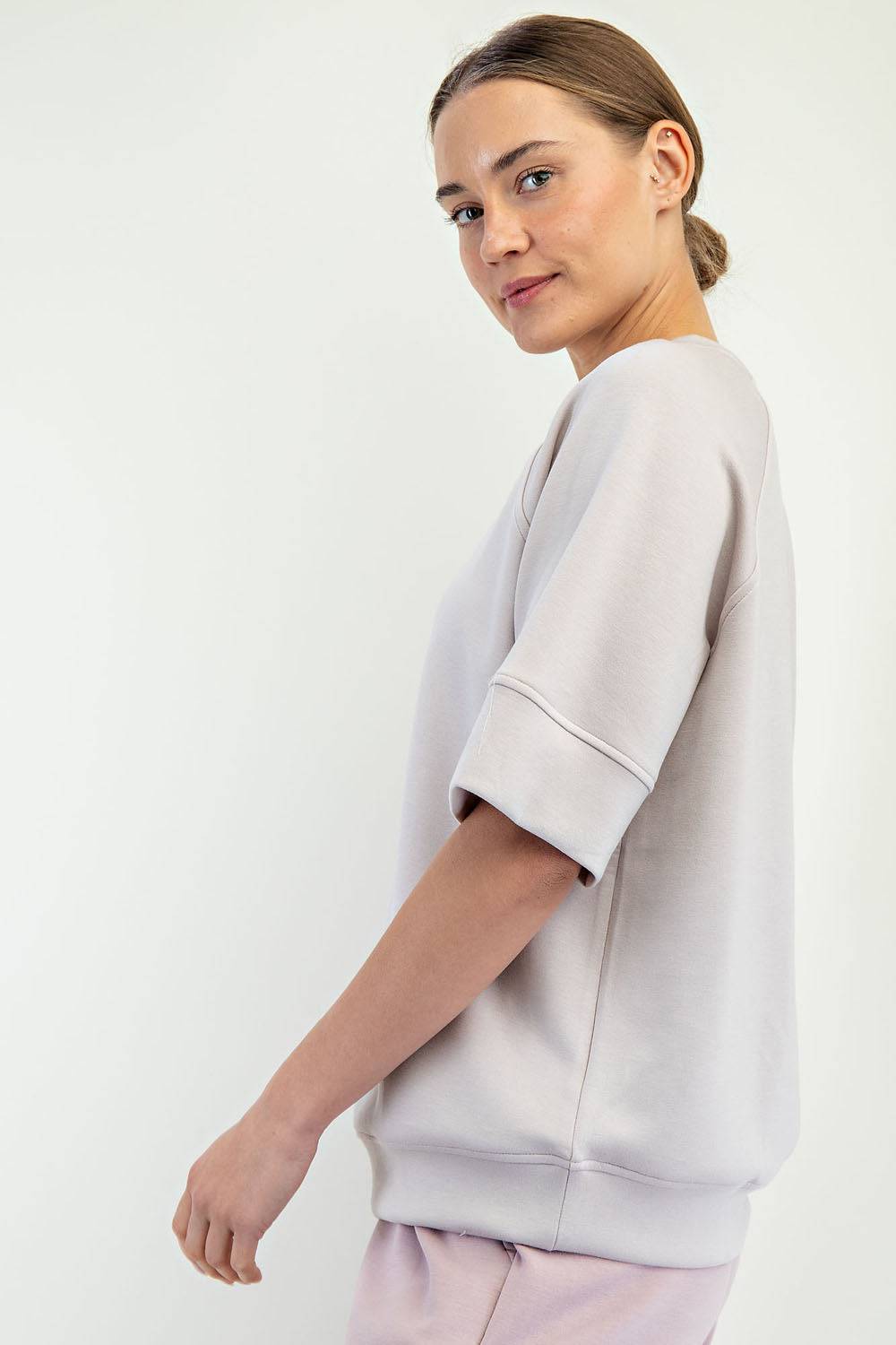 Modal Scuba Oversized Top - Hype Up