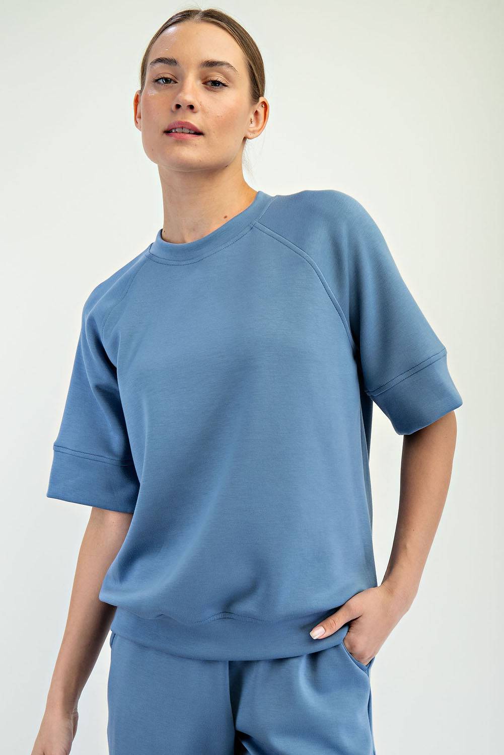 Modal Scuba Oversized Top - Hype Up