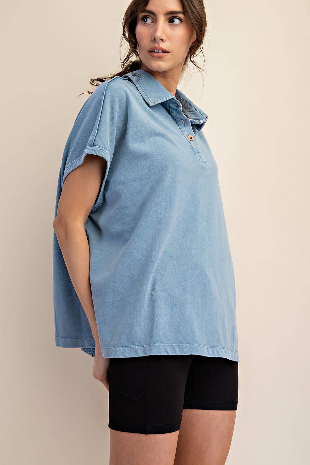 Cotton Poly Polo Top - Hype Up