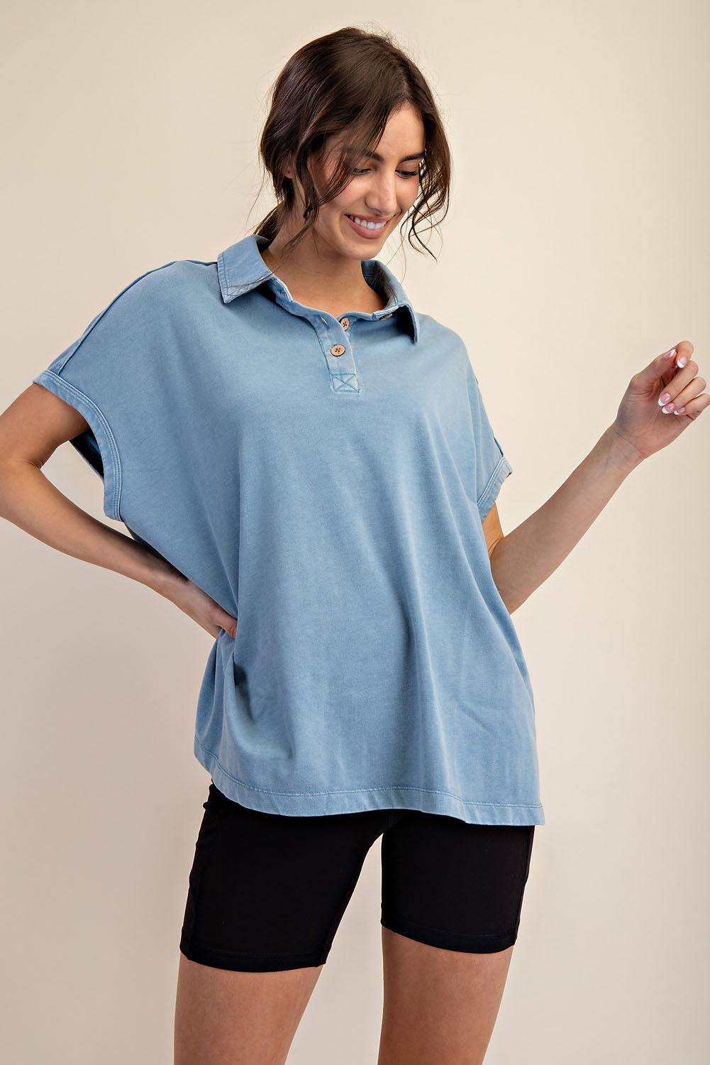 Cotton Poly Polo Top - Hype Up