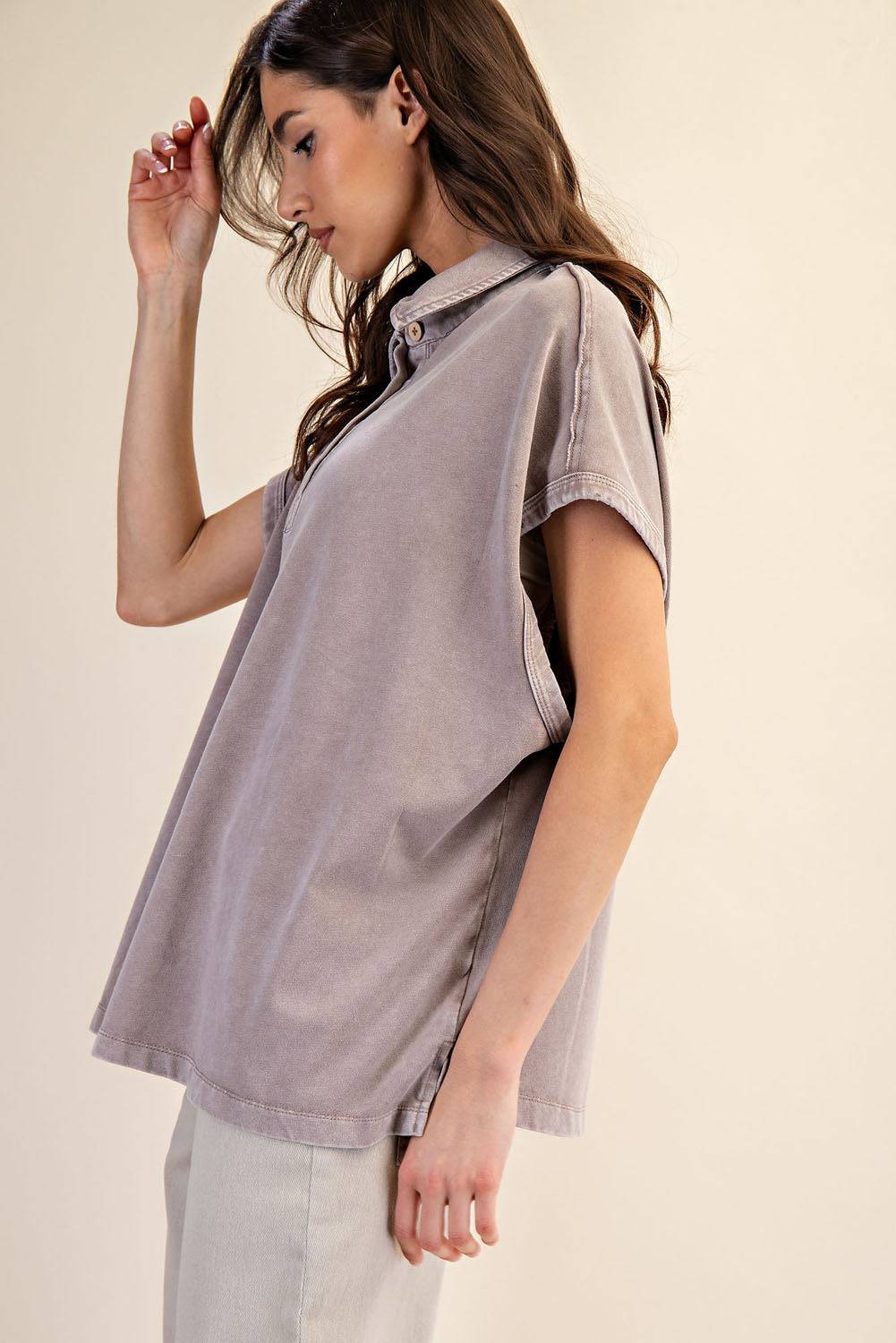 Cotton Poly Polo Top - Hype Up