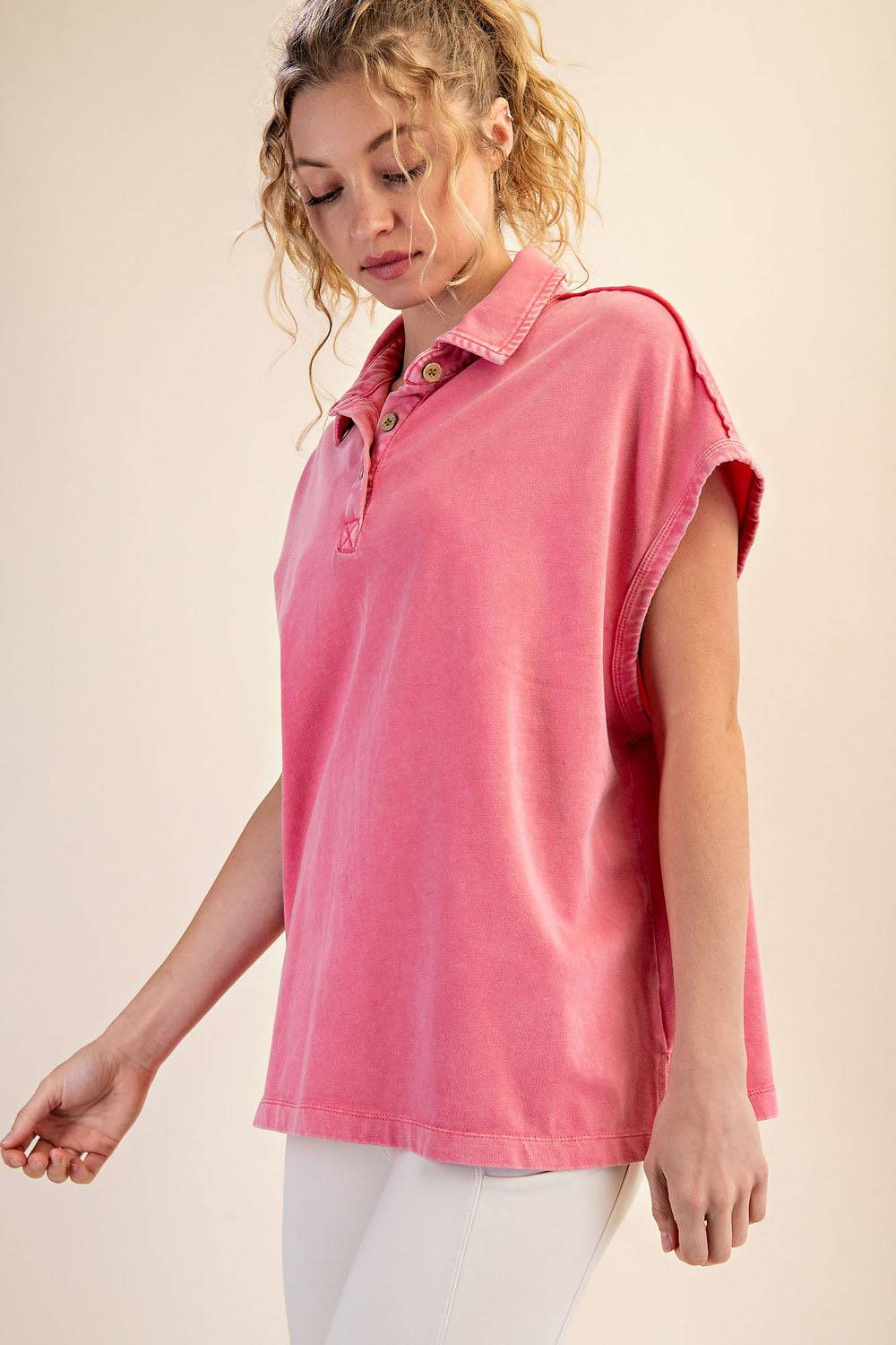 Cotton Poly Polo Top - Hype Up