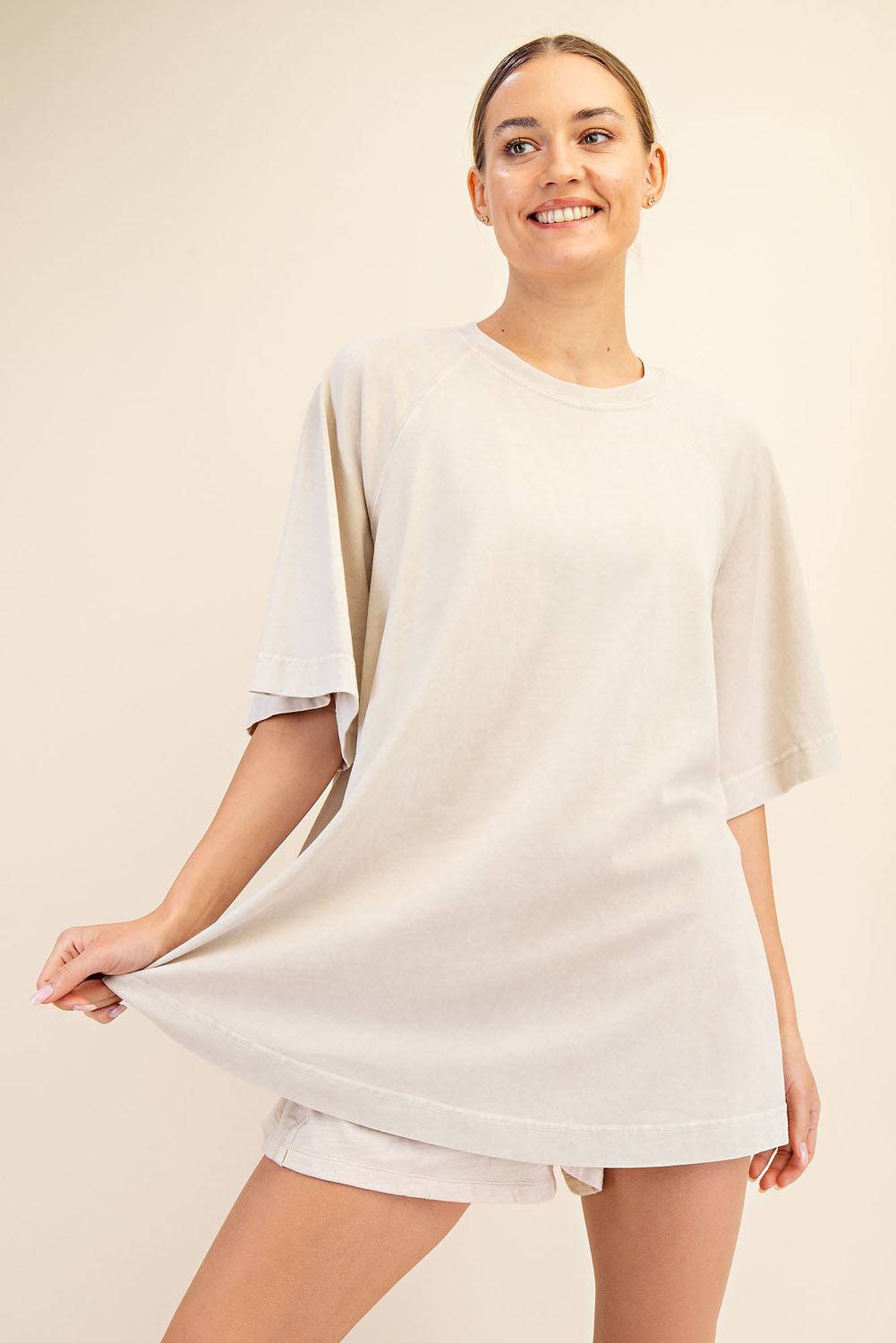 Cotton Poly Tunic Top - Hype Up